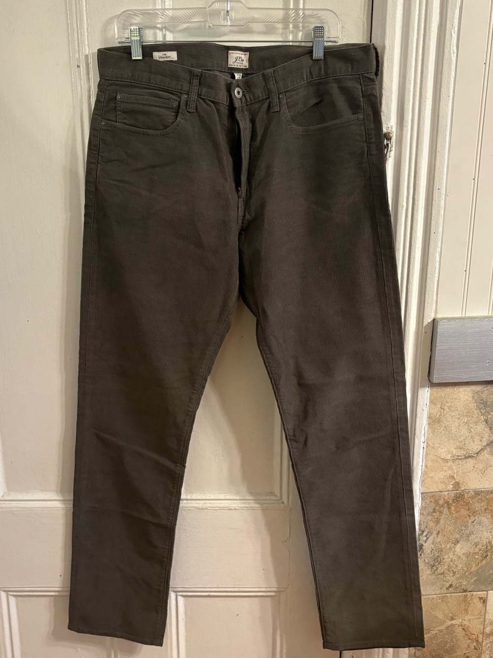 J. Crew Men's Grey Corduroy Pants